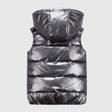 Men's Winter Hooded Padded Vest – Casual Sleeveless Jacket for Autumn & Winter