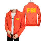 FBI Shield Bomber Jacket – Men's Casual Pilot Coat with Zipper