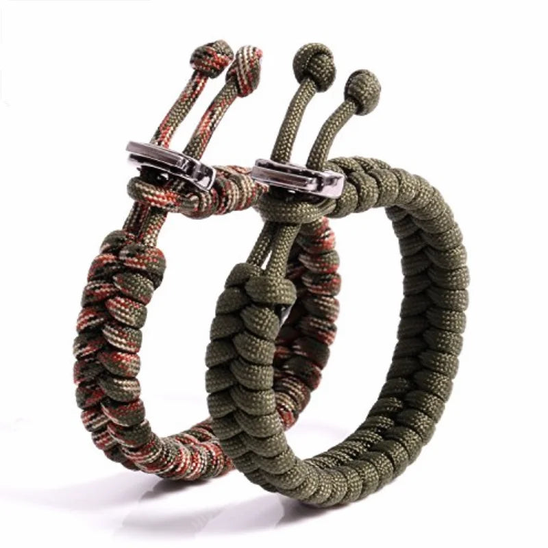 7-Strand Paracord Survival Bracelet – 25m Emergency Rope for Outdoor Adventures