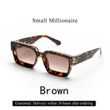 Gafas de sol Ruiao Retro Black Millionaire: gafas de sol de diseño de lujo 2024
