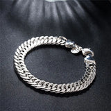 925 Sterling Silver Charm Bracelet – Elegant & Trendy Unisex Jewelry