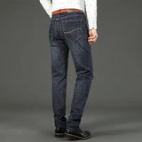 Men’s Slim Fit Stretch Denim Jeans – Smart Casual Straight-Leg Pants for All Seasons