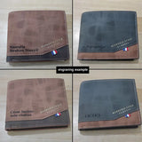 Personalized Men's Slim Wallet – Engraved Name Card Holder with Photo Insert & Money Clip