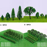 Miniature Green Model Trees – Realistic Landscape Decor for Model Building & Dioramas