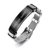 Custom Photo ID Bracelet – Personalized Stainless Steel Link Chain Jewelry