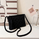 Bohemian Straw Flap Handbag for Women – Versatile, Stylish Summer Tote