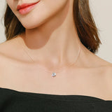 Crystal Ball Pendant Choker – Transparent Fishline Necklace for Women, Elegant Wedding & Party Jewelry