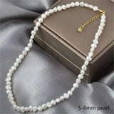 Natural Baroque Freshwater Pearl Choker Necklace for Women