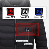 USB Heated Jacket for Men & Women - 21-Zone Heating for Winter Sports