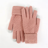 1Pair Women Touch Screen Winter Gloves Autumn Winter Warm Thick Gloves Touch Screen Skiing Gloves Casual Windproof Glove Girls A