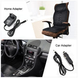 Heated Vibrating Massage Cushion – Full-Body Back, Neck, and Waist Therapy Pad for Car, Home, and Office
