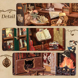 DIY Wooden Book Nook Kit – Miniature Dollhouse for Adults & Teens