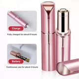 Lipstick-Sized Electric Facial Hair Remover - USB Rechargeable Eyebrow & Bikini Trimmer for Women