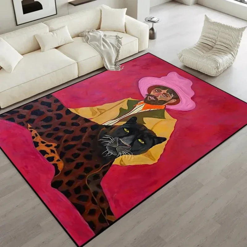 Plush Area Rug – Ultra-Soft Modern Carpet for Living Room & Bedroom