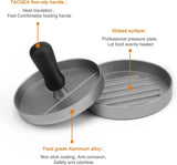 Non-Stick Hamburger Patty Maker – Professional-Grade Burger Press for Perfect BBQ Patties