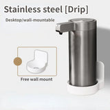 Dispensadores automáticos de jabón líquido de acero inoxidable 304, botella de loción de metal para cocina, sensor de inducción sin contacto, accesorios de baño