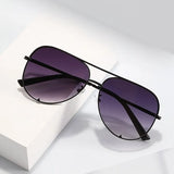 Retro Double Beam Toad Mirror Sunglasses – Unisex Metal Frame with UV400 Protection