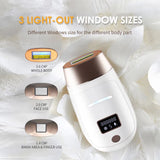 4-in-1 Cordless IPL Hair Removal Device – Rechargeable Laser Epilator with Cooling & Replaceable Lamps