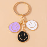 Trendy Smile Face Keychain for Women – Cute Alloy Bag Charm & Key Ring
