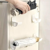 Clip de almacenamiento ajustable para montaje en pared: soporte seguro para escobas, trapeadores y herramientas 