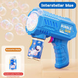 Space-Themed Automatic Bubble Gun - Electric Bubble Blaster for Kids Outdoor Play