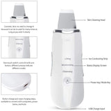 Ultrasonic Facial Skin Scrubber – Deep Cleansing &amp; Exfoliating Pore Cleaner