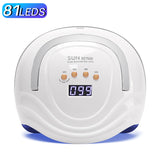 High-Power UV LED Nail Lamp with 81 Beads – Fast-Drying Gel Nail Dryer with Auto Sensor & Timer