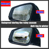 2/4/8 piezas de película para espejo retrovisor impermeable y antivaho: ¡manténgase seguro en climas lluviosos!