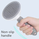 Self-Cleaning Pet Grooming Brush – Dematting Comb for Dogs & Cats
