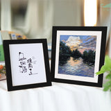 Rustic Square Wood Photo Frame for Wall or Table Display