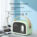 Portable Retro Bluetooth Speaker with Subwoofer, FM Radio & Hands-Free Calling