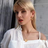 Collar con medallón de corazón personalizado: colgante con foto personalizado para mujer