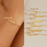 Custom Name Bracelet – Personalized Stainless Steel Letter Bracelet for Women & Baby, Hypoallergenic Gift Jewelry