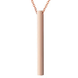 Personalized Coordinate Bracelet & Bar Necklace Set for Men & Women