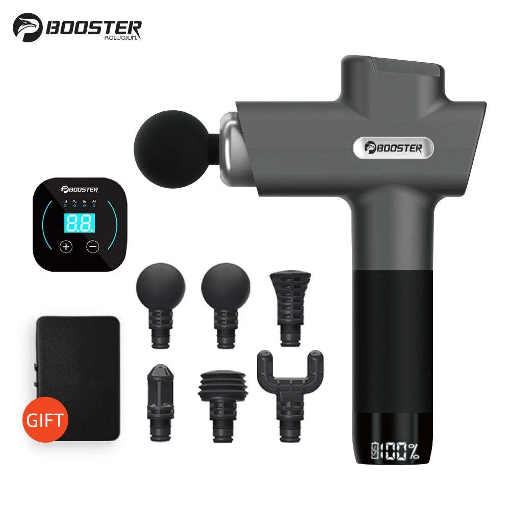 Professional Deep Tissue Massage Gun with AI Technology & 30-Speed LCD Control