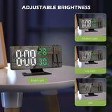LED Digital Projection Alarm Clock with Time and Temperature Display