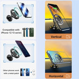 Magnetic Car Phone Holder with Adjustable Arm & 360° Rotation – Universal Suction Mount for iPhone & Smartphones