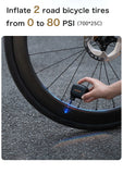 Mini Portable 100PSI Rechargeable Bicycle Pump for Schrader and Presta Tires