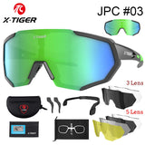 X-TIGER Cycling Sunglasses – Lightweight, UV Protection, Multi-Lens Sports Eyewear for Men & Women