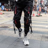 Men’s Hip Hop Pencil Pants with Elastic Waist – Comfortable Full-Length Ankle-Length Cotton Blend Casual Pants