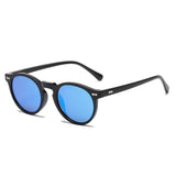 Classic Round Polarized Sunglasses – UV400 Protection & Stylish Mirror Lenses