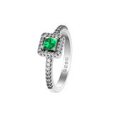 Classic Zircon Wedding Band – Unisex Silver Ring for Engagement, Parties & Special Occasions