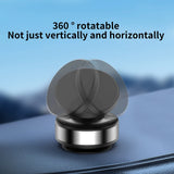 Car Magnetic Vacuum Adsorption Bracket – 360° Rotating Aluminum Alloy Phone Holder