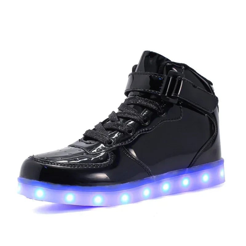 LED Light Up Sneakers – Glow in the Dark Shoes for Kids & Adults (Unisex, Rechargeable)