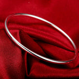 925 Sterling Silver Open Cuff Bracelet for Women - Trendy Adjustable Bangle Jewelry