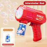 Space-Themed Automatic Bubble Gun - Electric Bubble Blaster for Kids Outdoor Play
