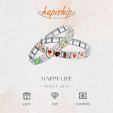 Enhance your style with this sleek and durable stainless steel hologram bracelet, designed for both men and women