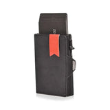 Men's Luxury RFID-Blocking Leather Wallet – Triple Fold Pop-Up Design with Coin Compartment