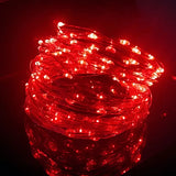 Guirnalda de luces LED de alambre de cobre, funciona con pilas, resistente al agua, para decoración del hogar, bodas y fiestas (1 m, 2 m, 3 m y 5 m)