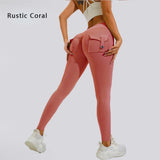 High-Waist Women's Yoga Leggings – Stretchy Pocket Workout Pants for Fitness & Sports